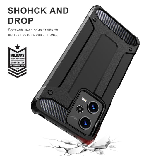 Case for Xiaomi Poco C65 / Redmi 13C, Techsuit, Hybrid Armor, Black