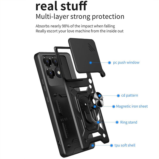 Case for Xiaomi Poco F6 Pro, Techsuit, CamShield, Green