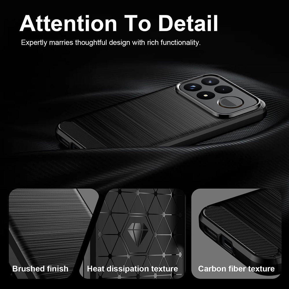 Case for Xiaomi Poco F9 Pro, Techsuit, Carbon, Black