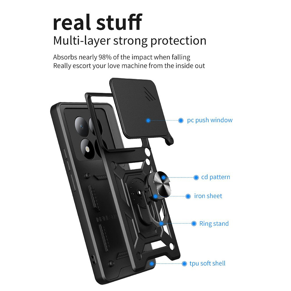 Case for Xiaomi Poco M8 Pro / Redmi Note 15 Pro+ 5G, Techsuit, CamShield, Gold