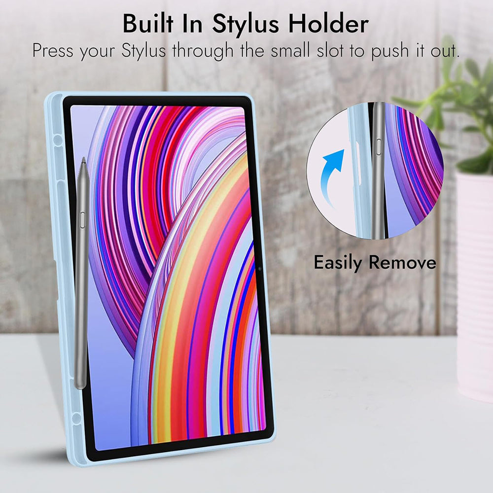 Case for Xiaomi Redmi Pad 2 Pro, Techsuit, Flex Trifold, Navy Blue