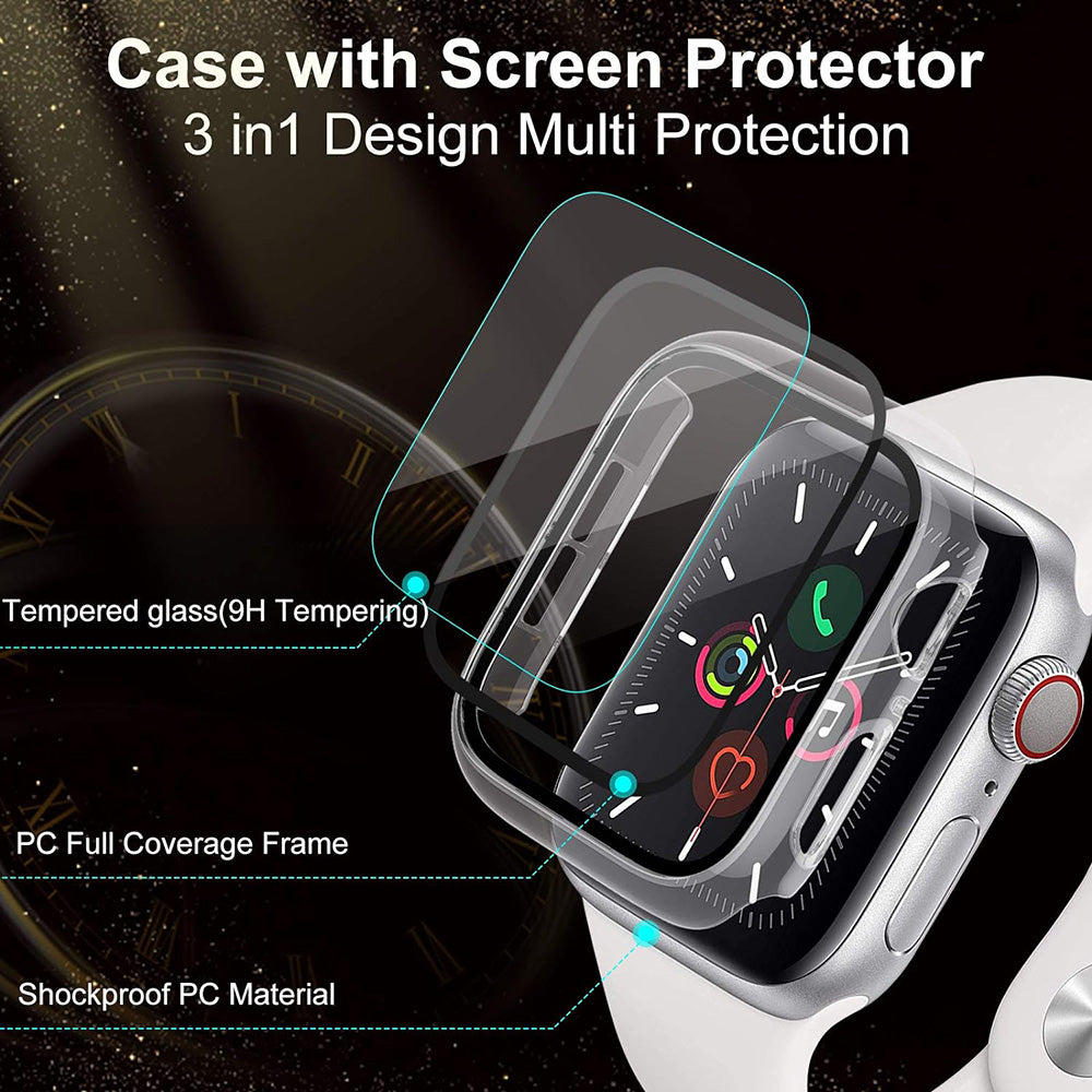 Techsuit Defense360 Pro Case for Samsung Galaxy Watch5 Pro 45mm, Black