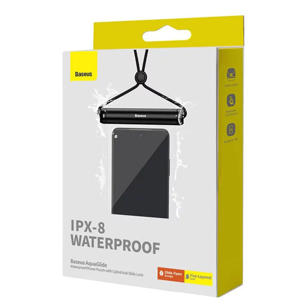 Universal Waterproof Phone Case, Baseus, AquaGlide Cylindrical, White P60263701213-00
