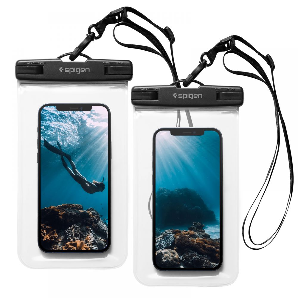 Universal Waterproof Case for Phone max. 3.5inch - 7inch, Spigen, A601, Set of 2 pieces, Transparent AMP03098