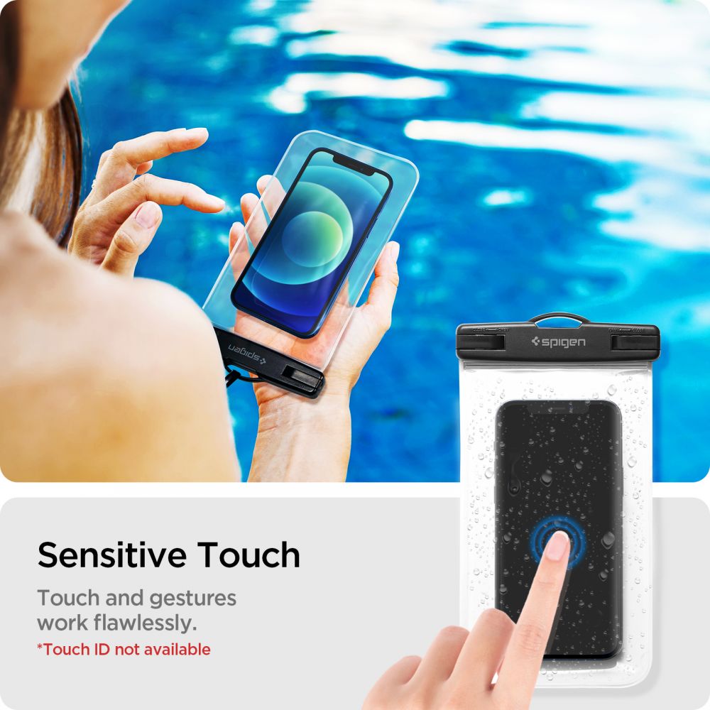 Universal Waterproof Case for Phone max. 3.5inch - 7inch, Spigen, A601, Set of 2 pieces, Transparent AMP03098