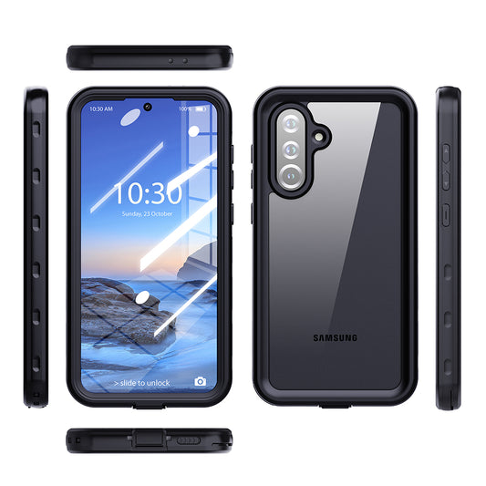 Waterproof Case for Samsung Galaxy A36 A366, ShellBox, Black