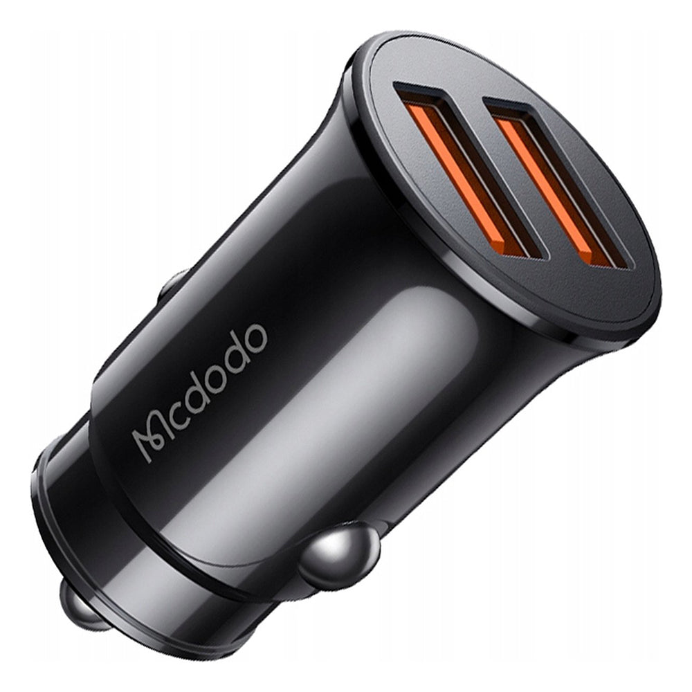 McDodo CC-6602 Car Charger, 12W, 2.4A, 2 x USB-A, Black