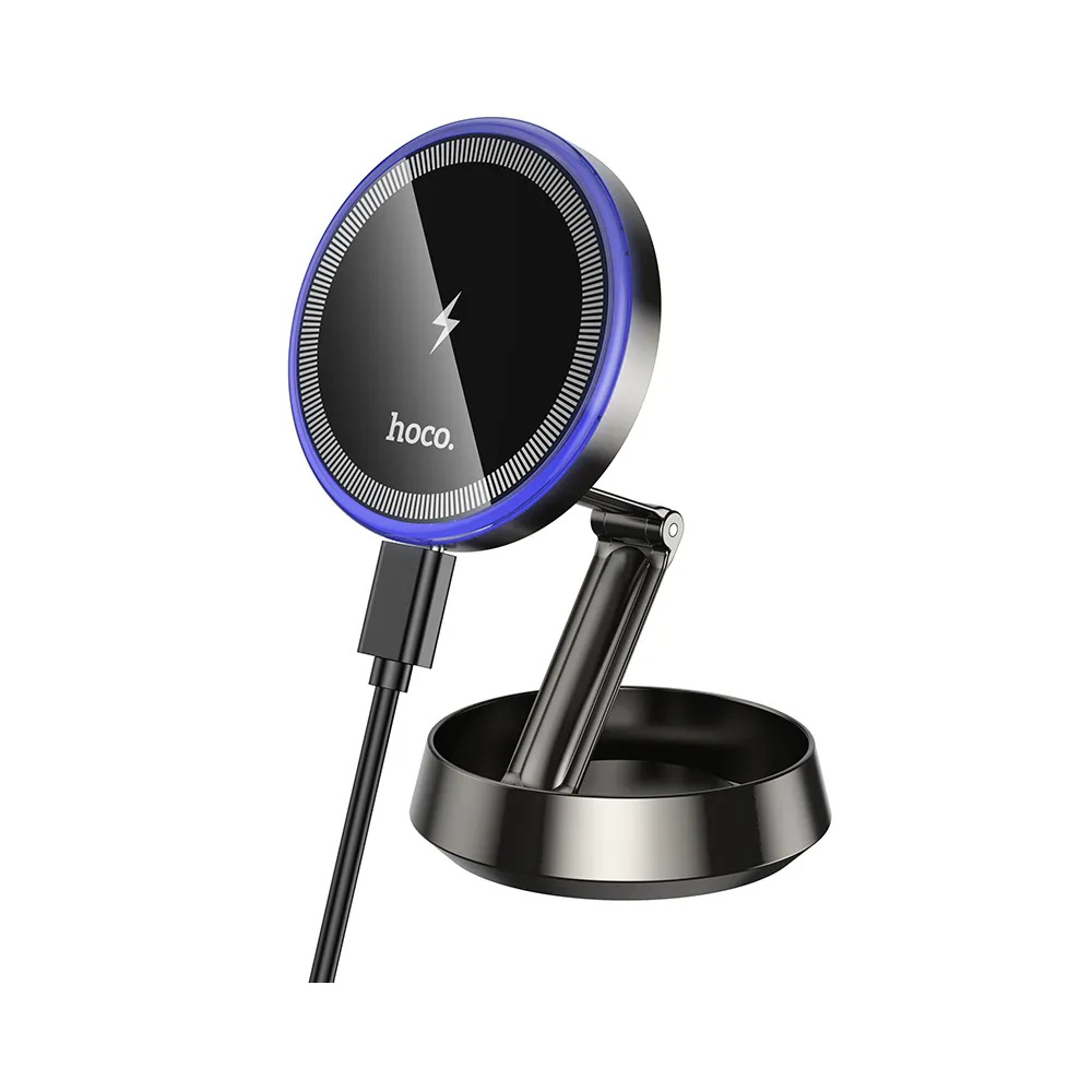 HOCO HW33 Wireless Car Charger, 15W, 1.67A, Grey