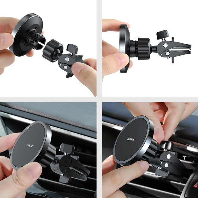 Joyroom JR-ZS240 Air Vent Wireless Car Charger, 15W, 1.67A, Black