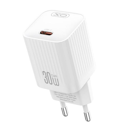 Network Charger with USB-C Cable XO Design L148, 30W, 3A, 1 x USB-C, White