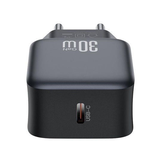 Network Charger with USB-C Cable XO Design L155, 30W, 3A, 1 x USB-C, Black