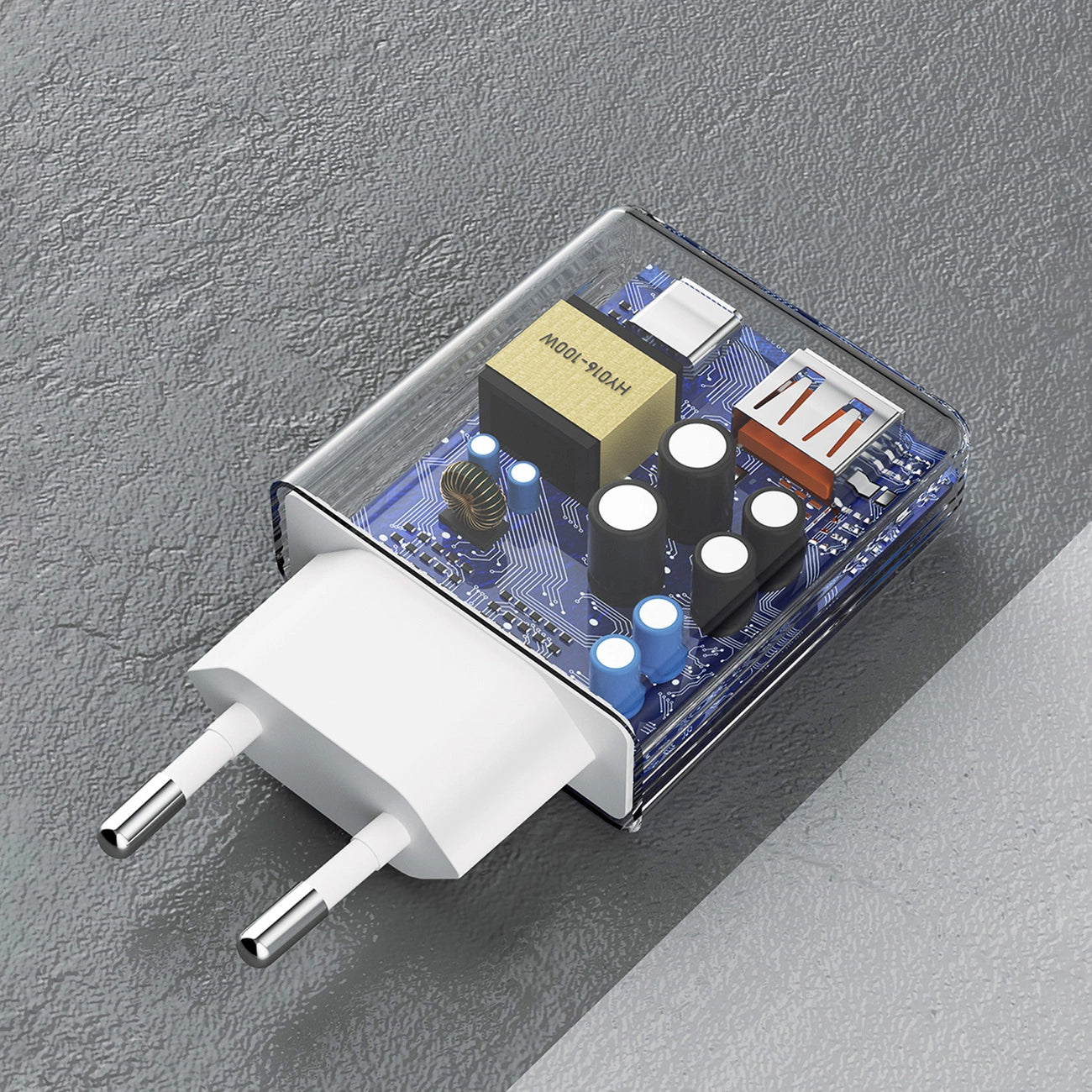 Network Charger Dudao A30EU, 30W, 3A, 1 x USB-A - 1 x USB-C, White