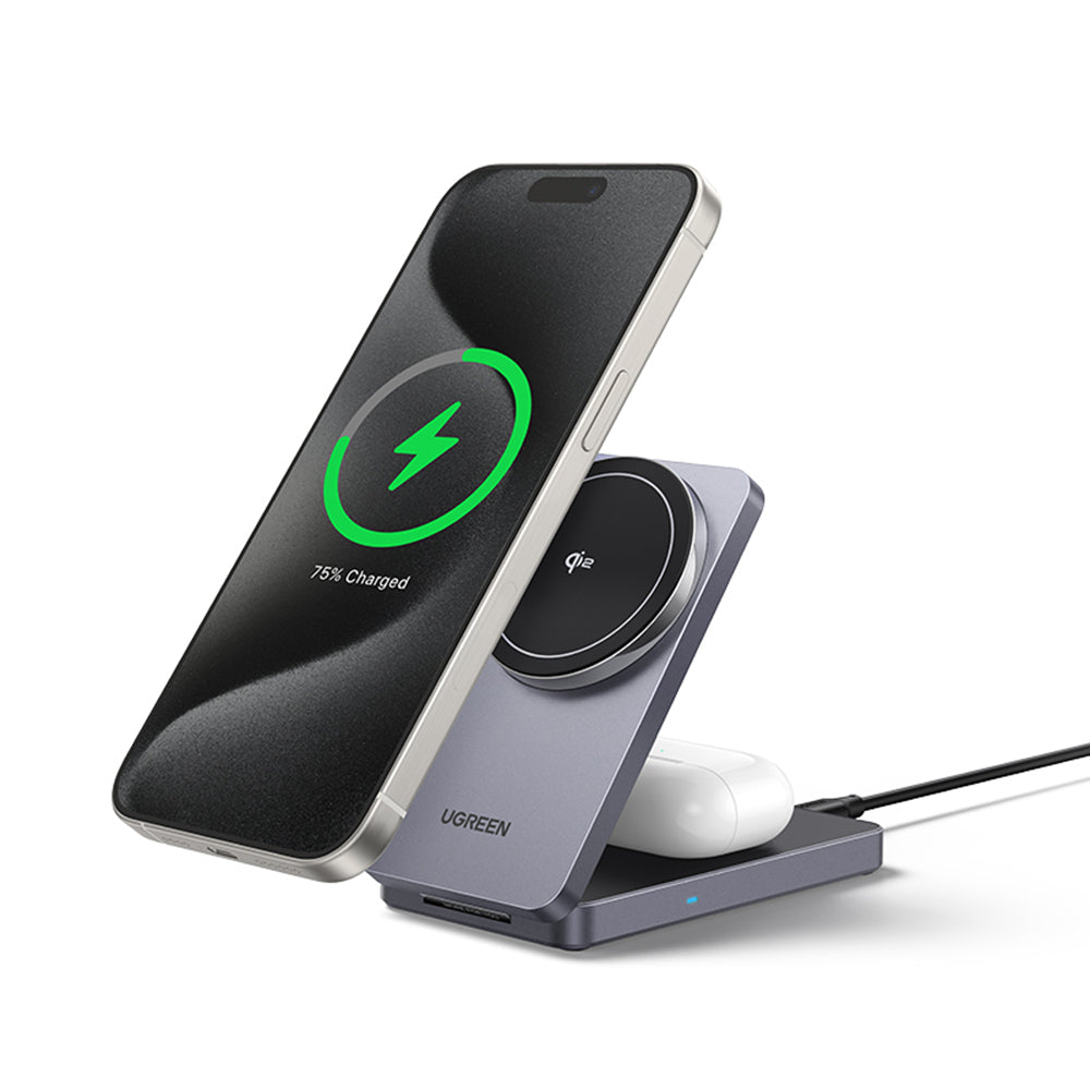 UGREEN W706 2in1 Wireless Network Charger, 20W, 1.67A, Black