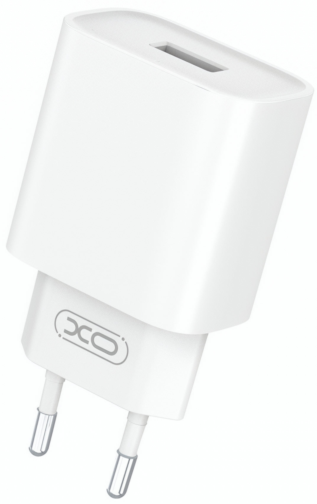 XO Design CE02D Network Charger, 18W, 3A, 1 x USB-A, White