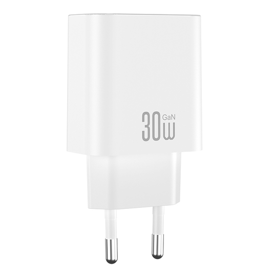 XO Design CE41 Network Charger, 30W, 3A, 1 x USB-C, White