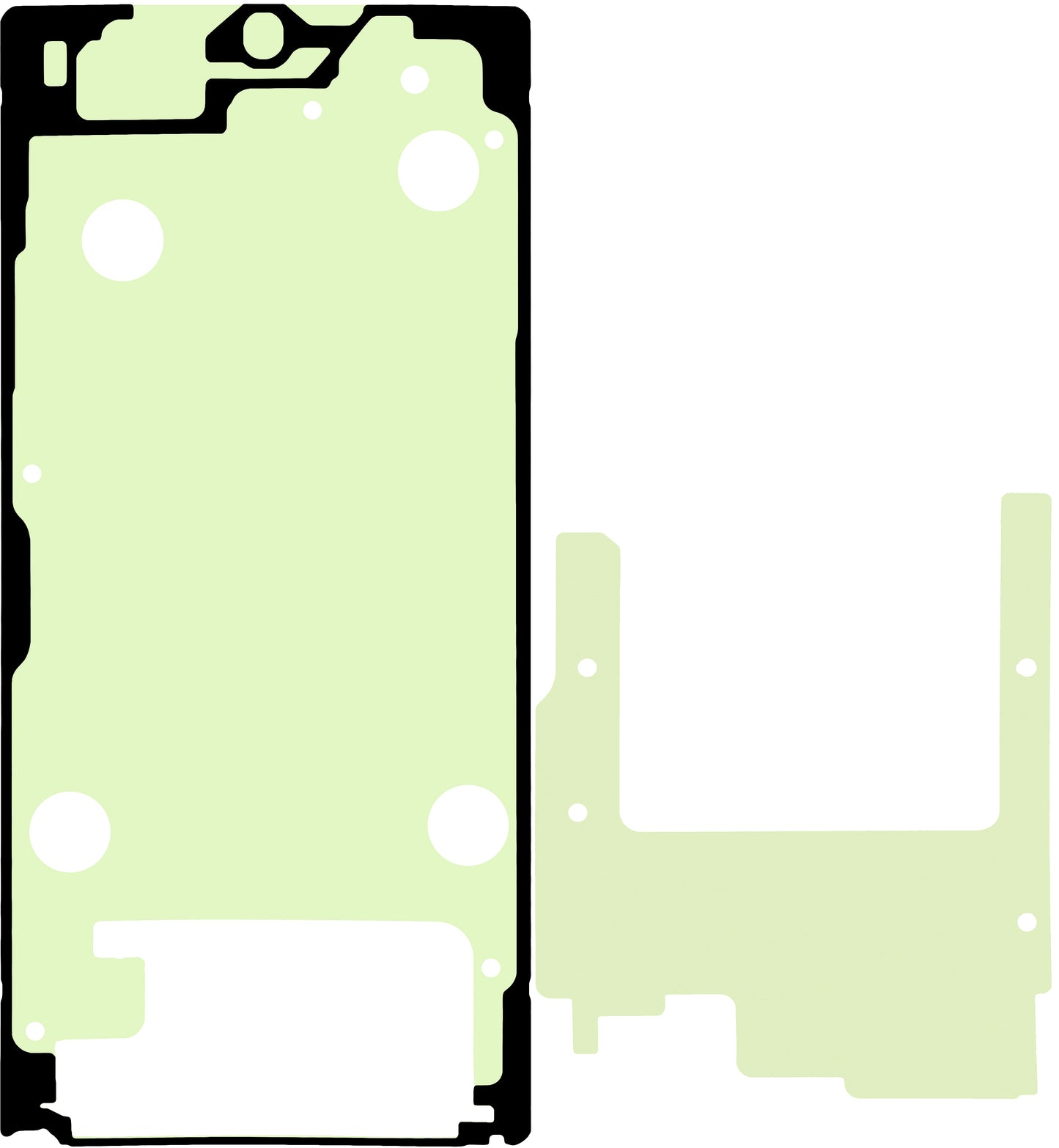 Samsung Galaxy S25 Ultra S938 Display Adhesive Kit, Service Pack GH82-36522A