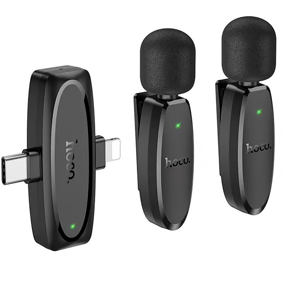HOCO L15 Lavalier, USB-C / Lightning, Set of 2 pieces, Black