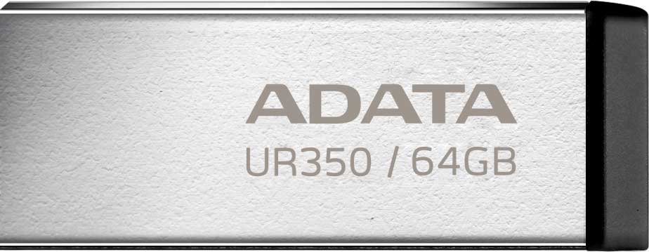 External USB-A 3.2 Memory Adata UR350, 64Gb UR350-64G-RSR/BK