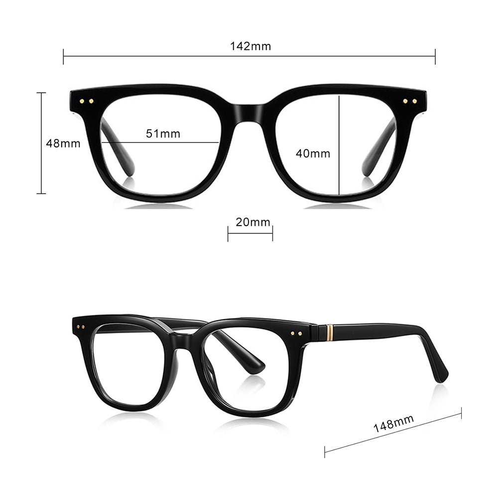 Techsuit 2229 Men's Computer Glasses, Anti-Blue Light, Light Brown