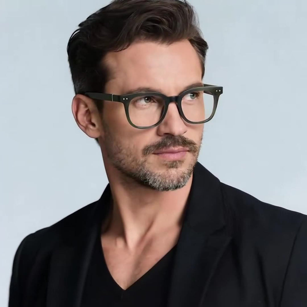 Techsuit 2229 Men's Computer Glasses, Anti-Blue Light, Black