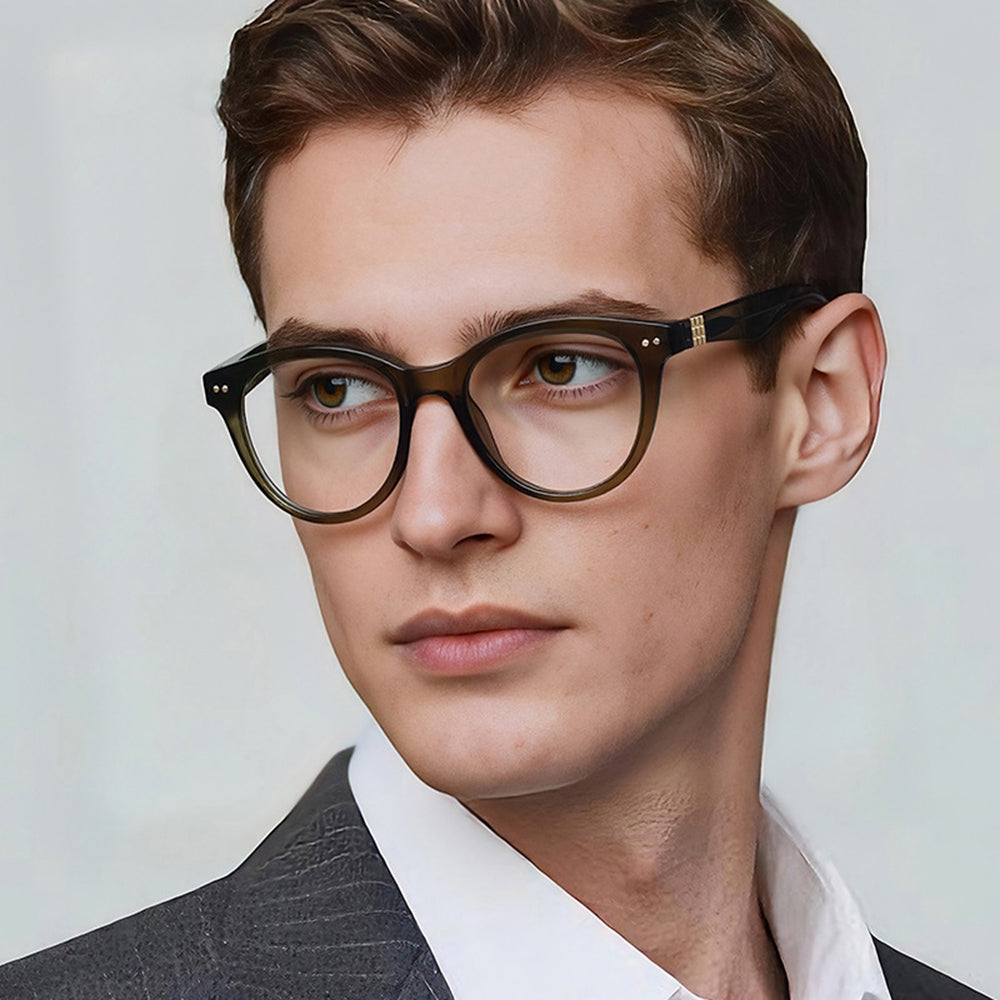 Techsuit 2231 Men's Computer Glasses, Anti-Blue Light, Gray