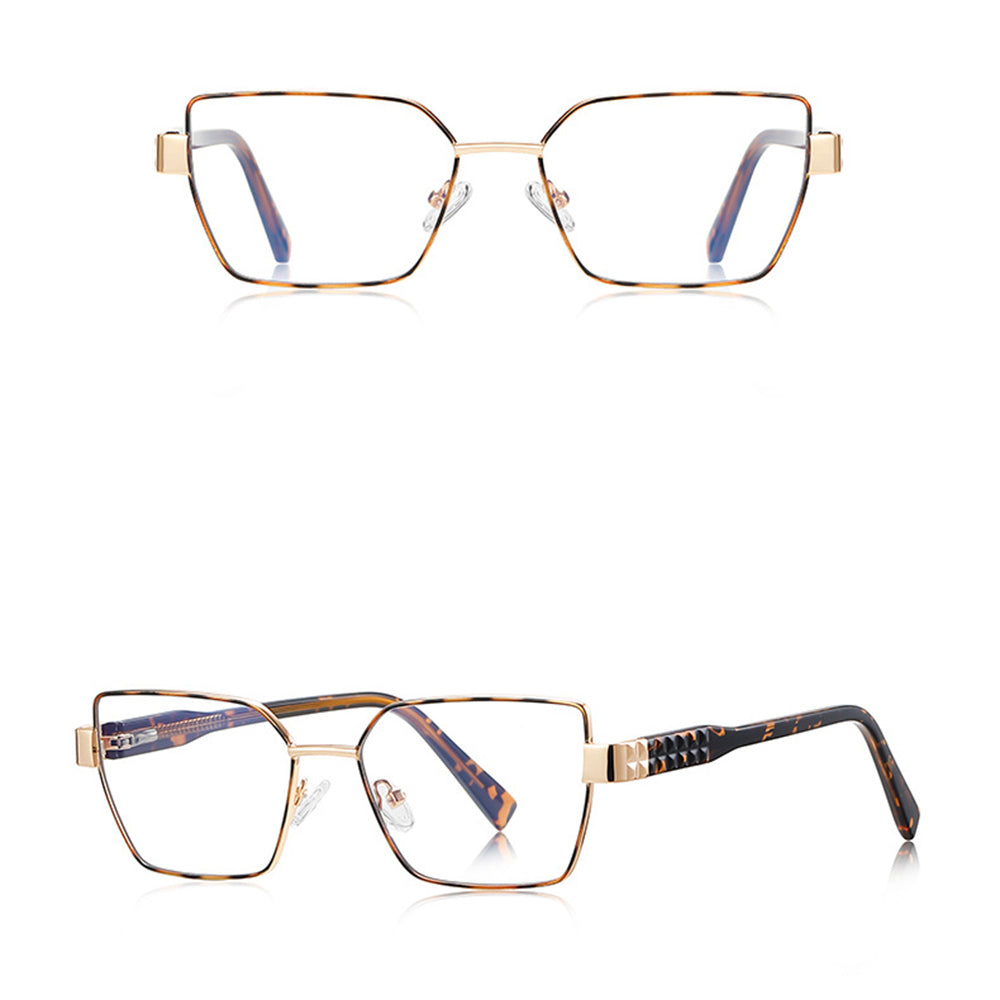 Techsuit 3169 Women's Computer Glasses, Anti-Blue Light, Brown