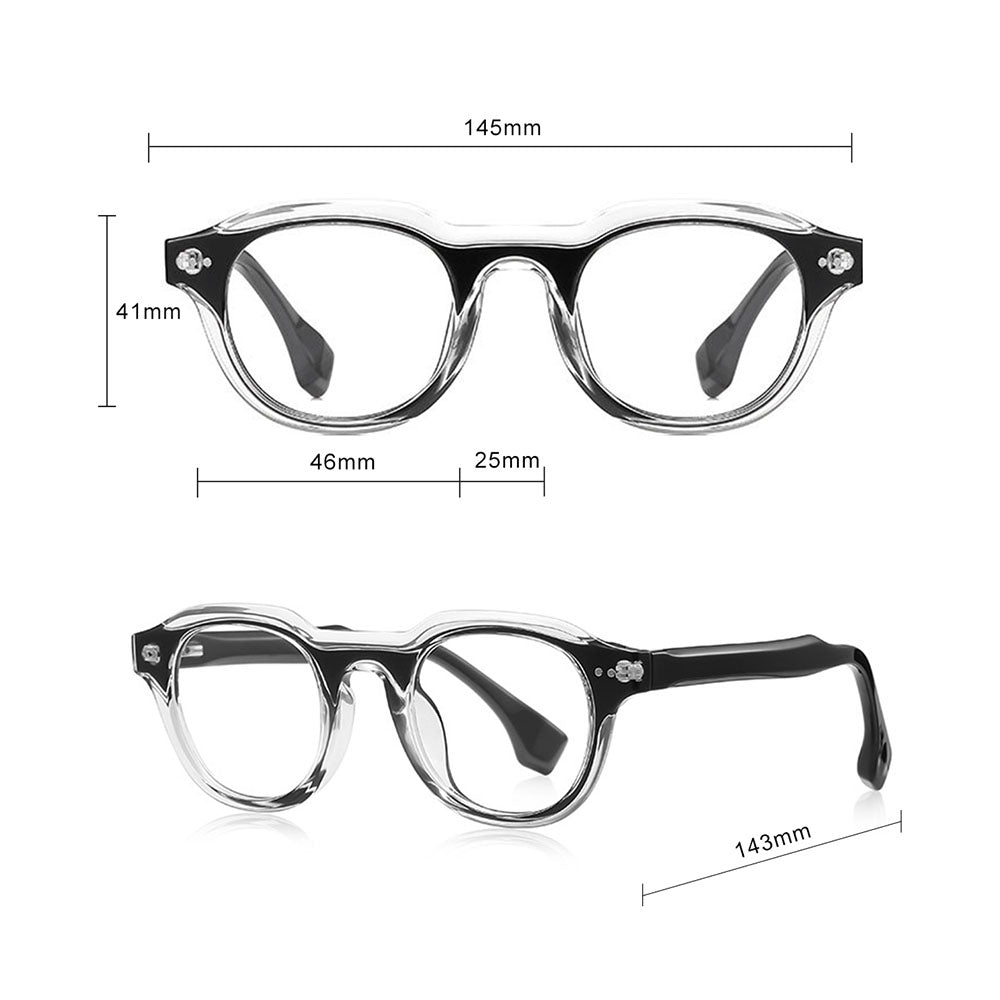 Techsuit LS088 Women's Computer Glasses, Anti-Blue Light, Gray Gradient