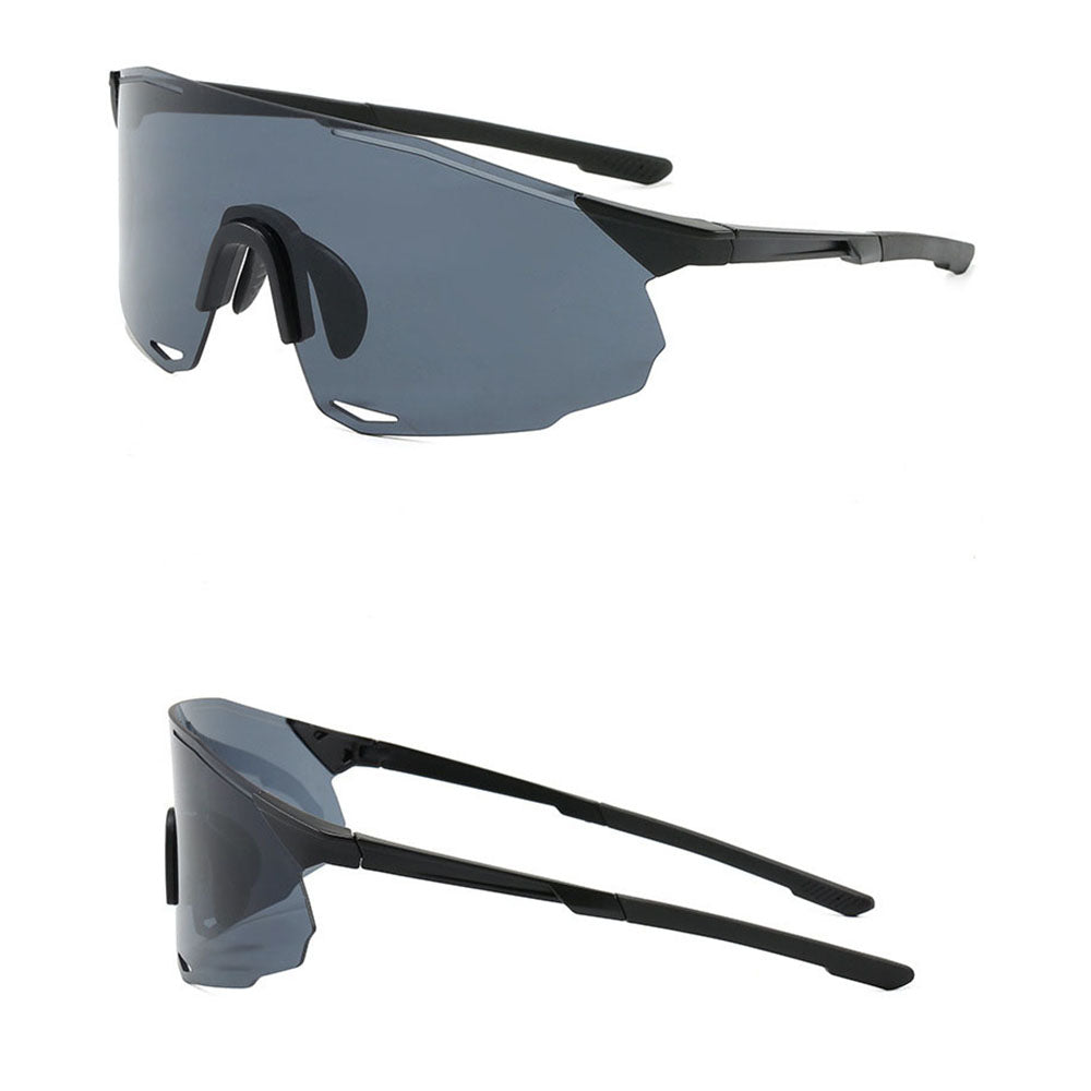 Unisex Techsuit 8853 Cycling Glasses, Black Grey