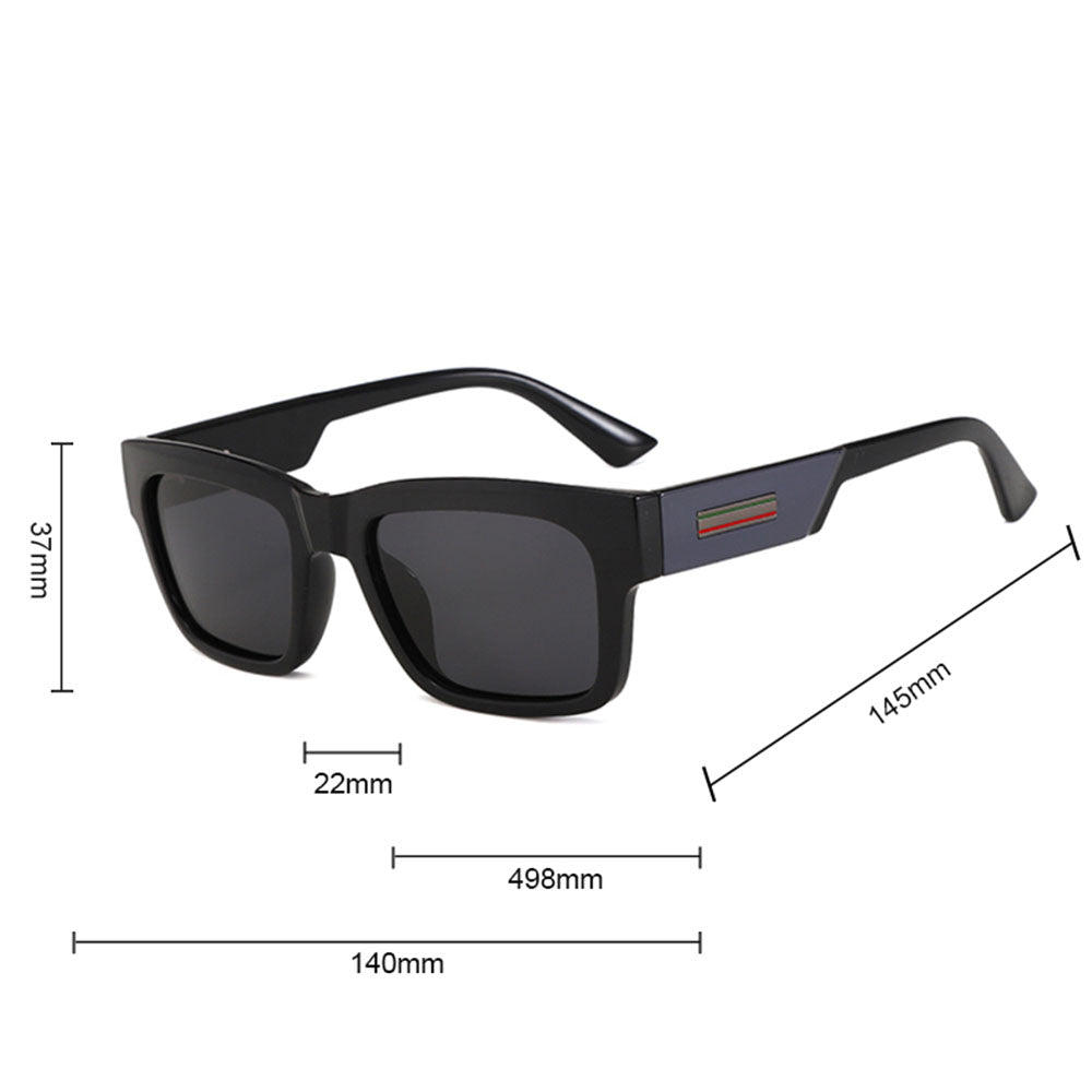Men's Techsuit 8491 Sunglasses, Polarized, UV Protection, Matte Black Red