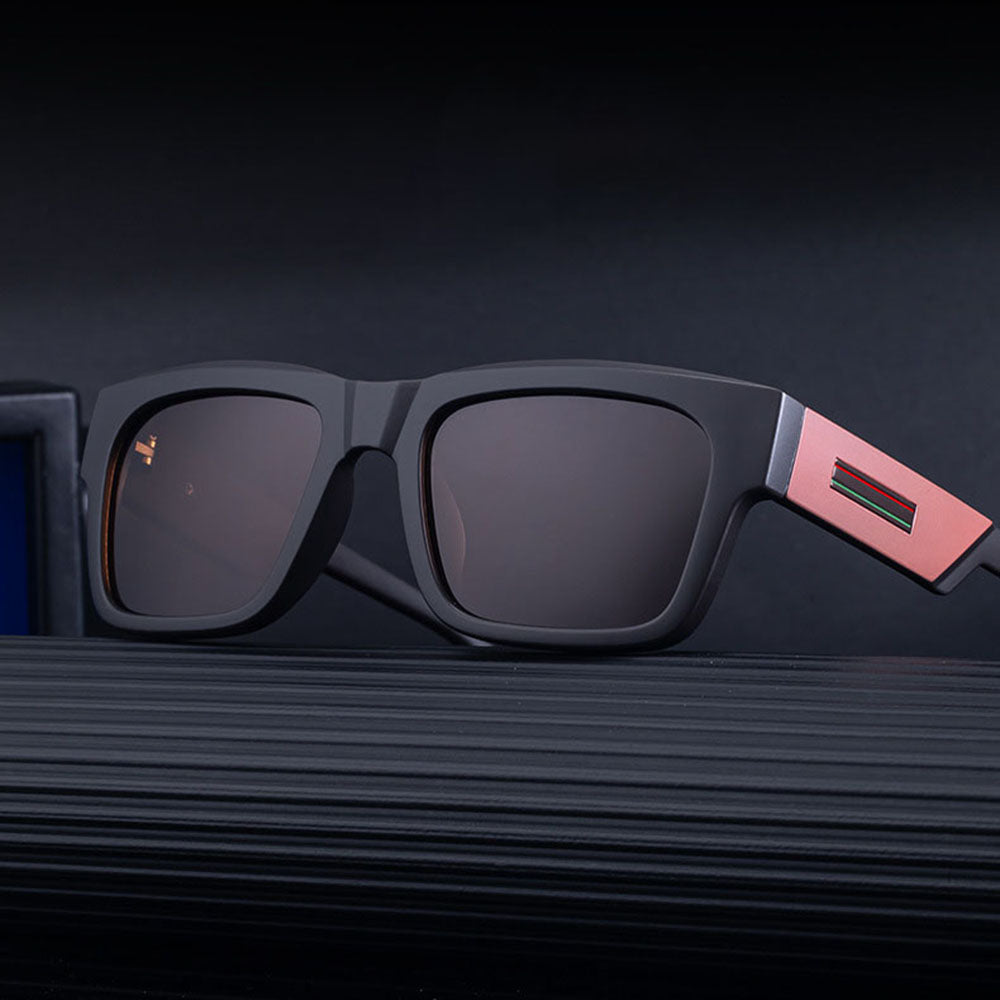 Men's Techsuit 8491 Sunglasses, Polarized, UV Protection, Matte Black Red