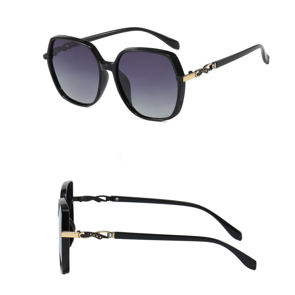 Techsuit 5223 Women's Sunglasses, Polarized, UV Protection, Black