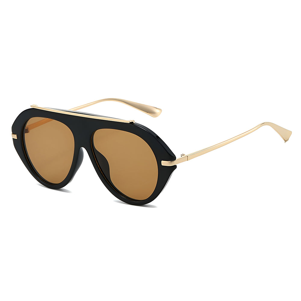 Techsuit 8092 Women's Sunglasses, Black Brown
