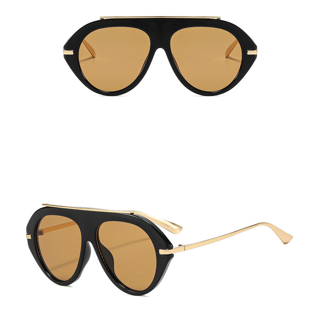 Techsuit 8092 Women's Sunglasses, Black Brown