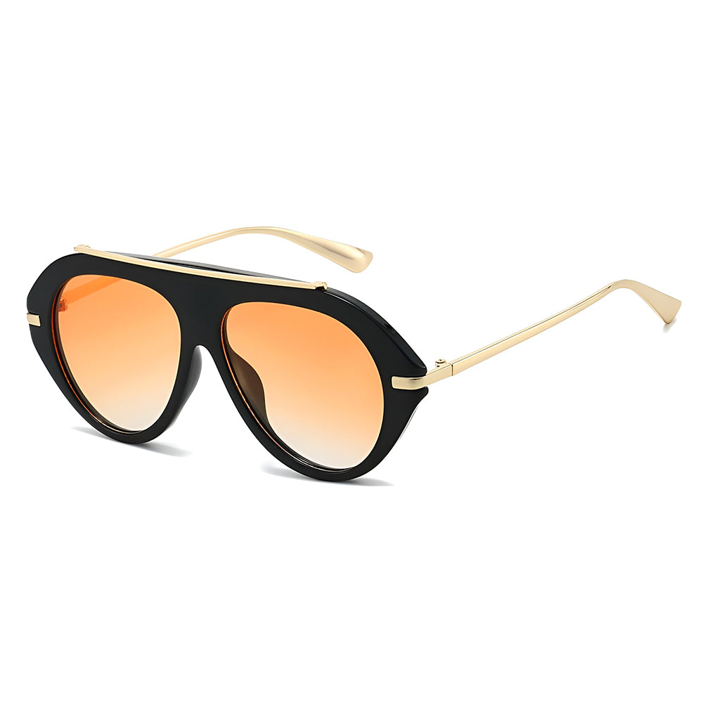 Techsuit 8092 Women's Sunglasses, Black Orange