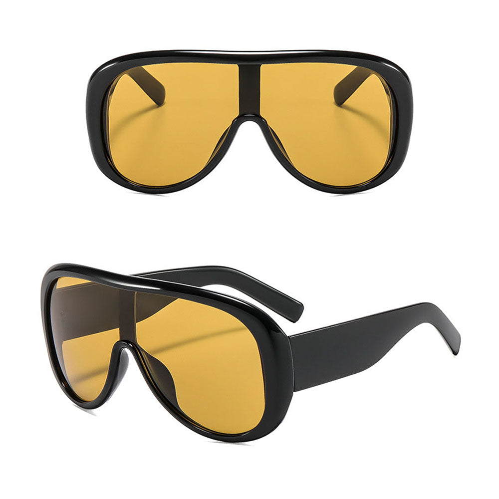 Techsuit Women's Sunglasses 89337, Black Yellow