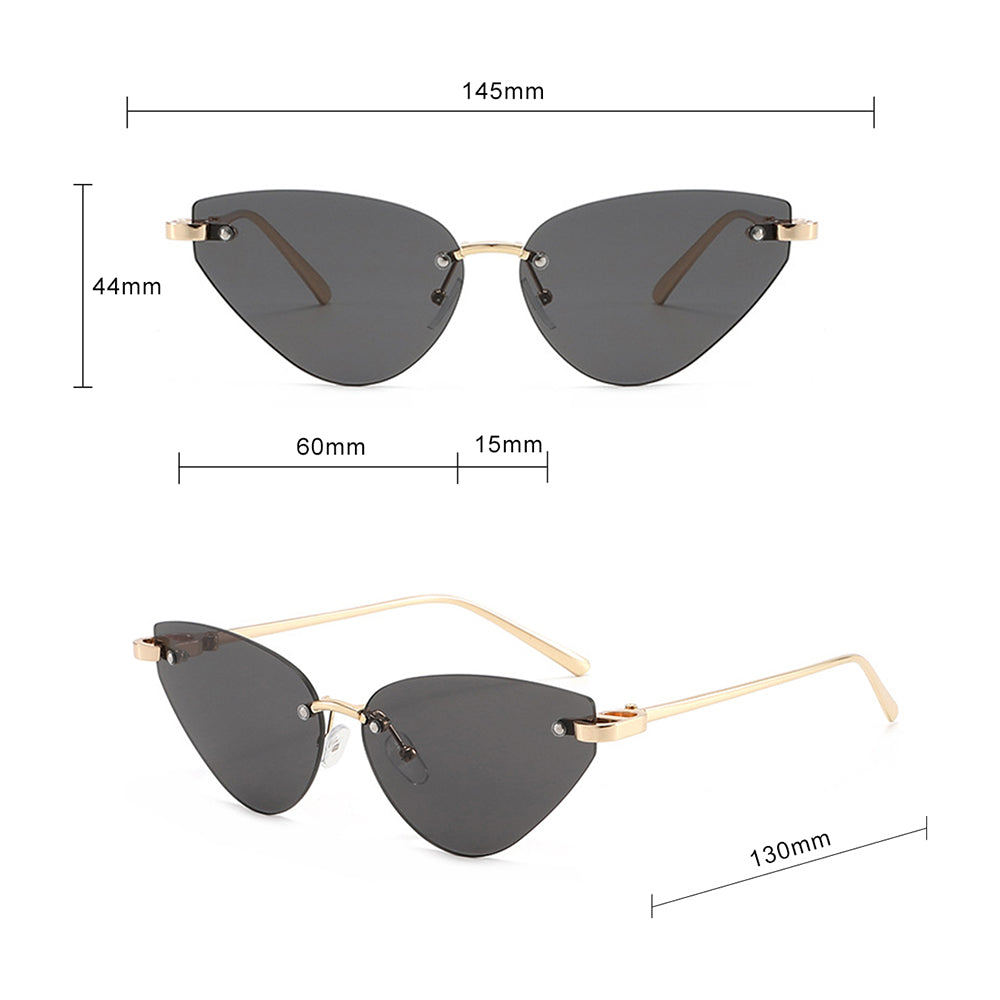 Techsuit Women's Sunglasses S099, Gold Brown