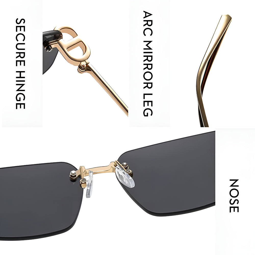 Unisex Techsuit S098 Sunglasses, Gold Purple