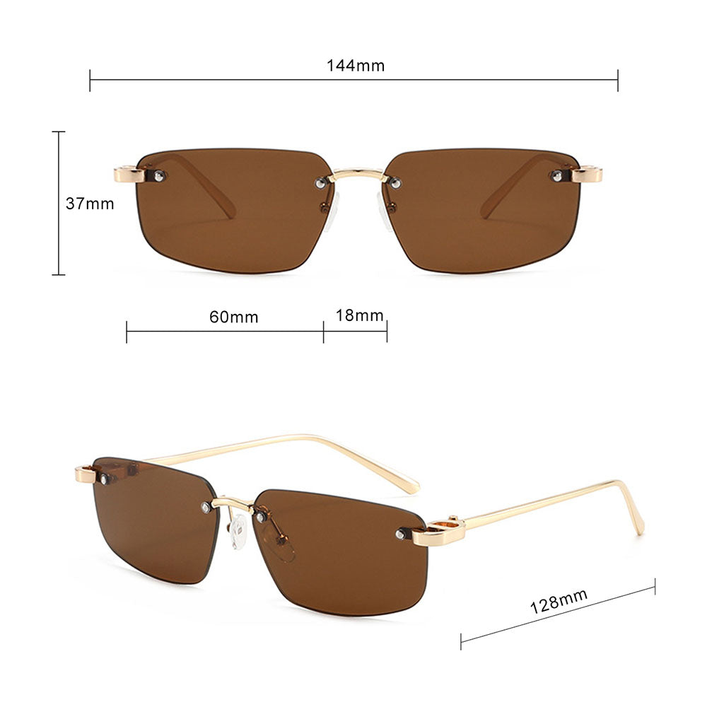 Unisex Techsuit S098 Sunglasses, Gold Purple