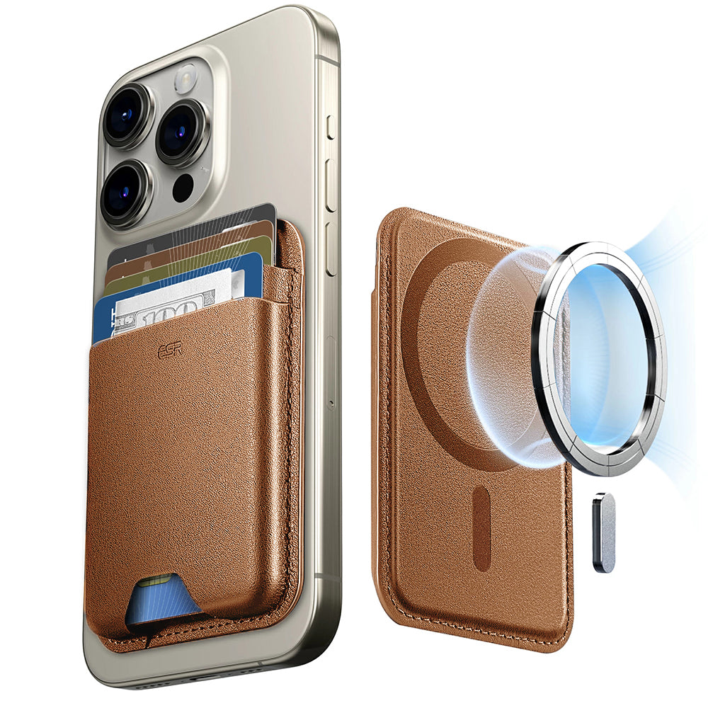 Magsafe Wallet, ESR, Boost, Brown
