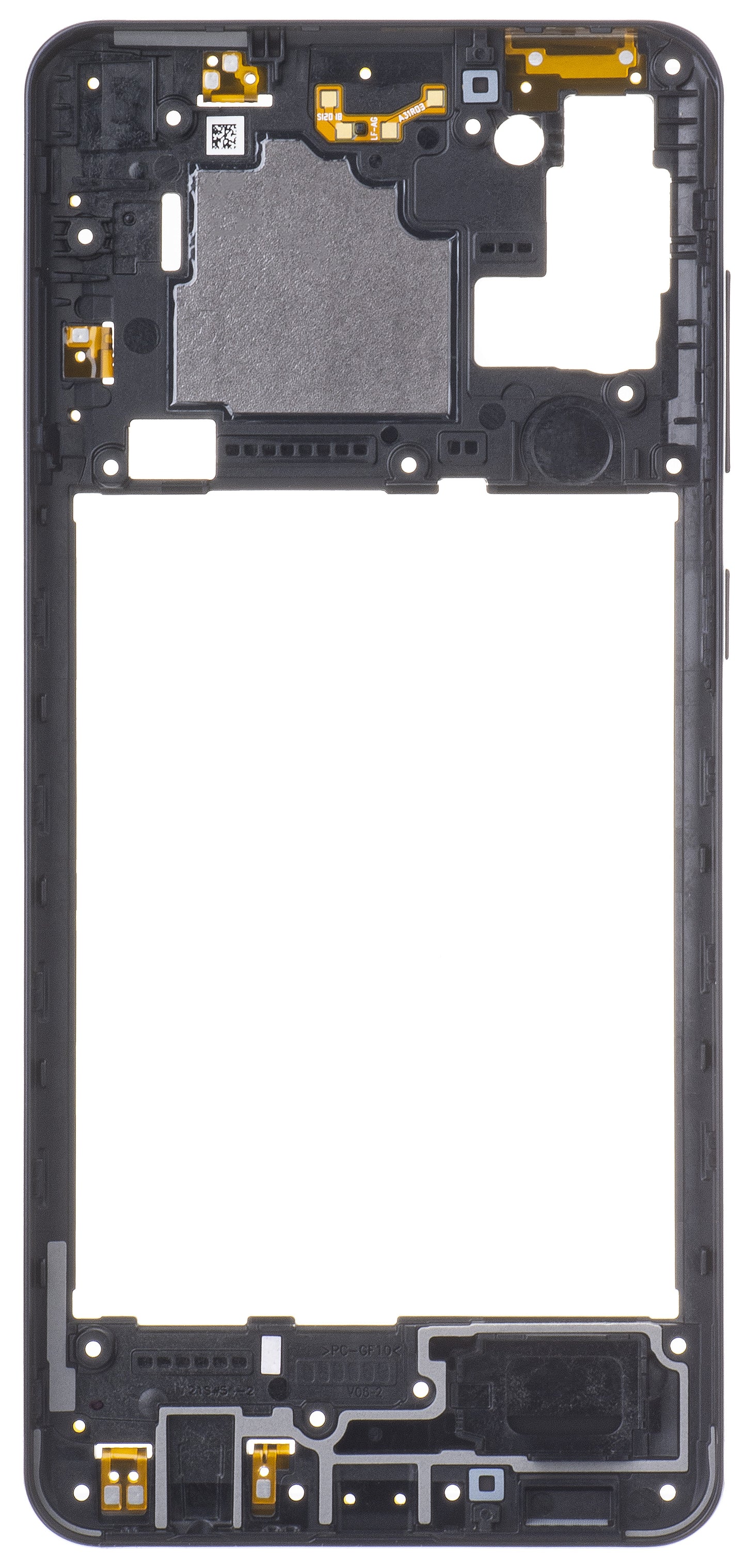 Middle Housing Samsung Galaxy A21s A217, Black