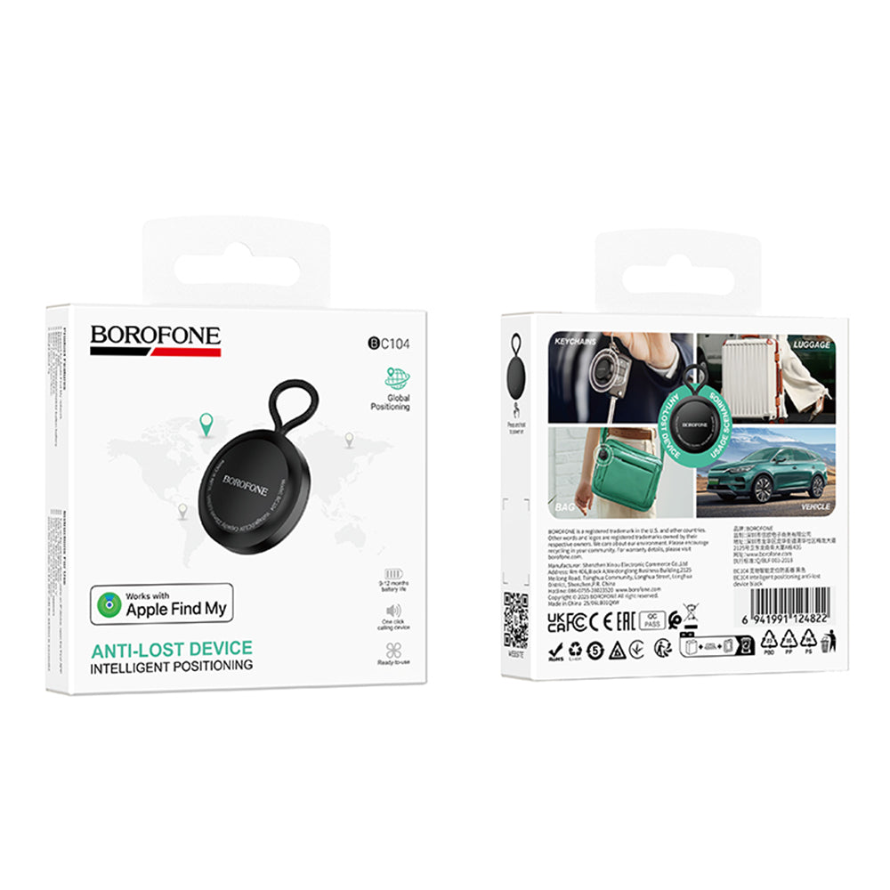 Borofone SmartTag BC104 for iOS Series, Black