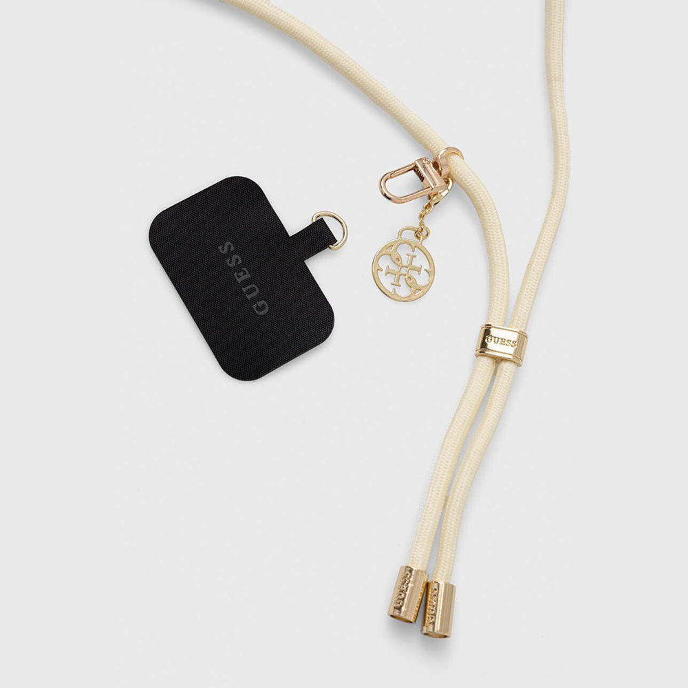 Guess CBDY 4G Charm Phone Lanyard, Beige