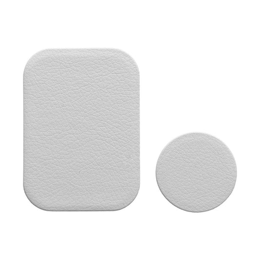 OEM Leather Metallic Sticker for magnetic car holder, Set 2 pieces, Silver