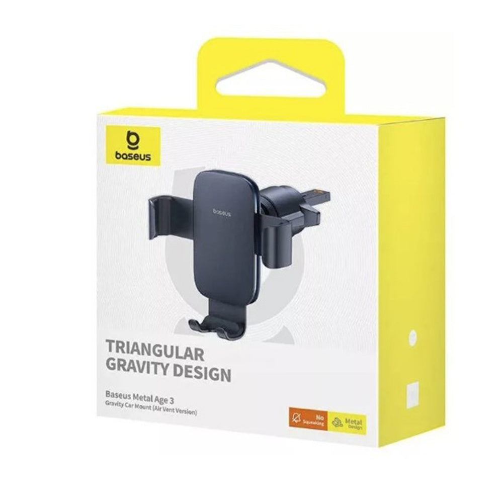 Baseus Metal Age 3 Car Mount, 4.7inch - 6.7inch, Black C40467600111-01