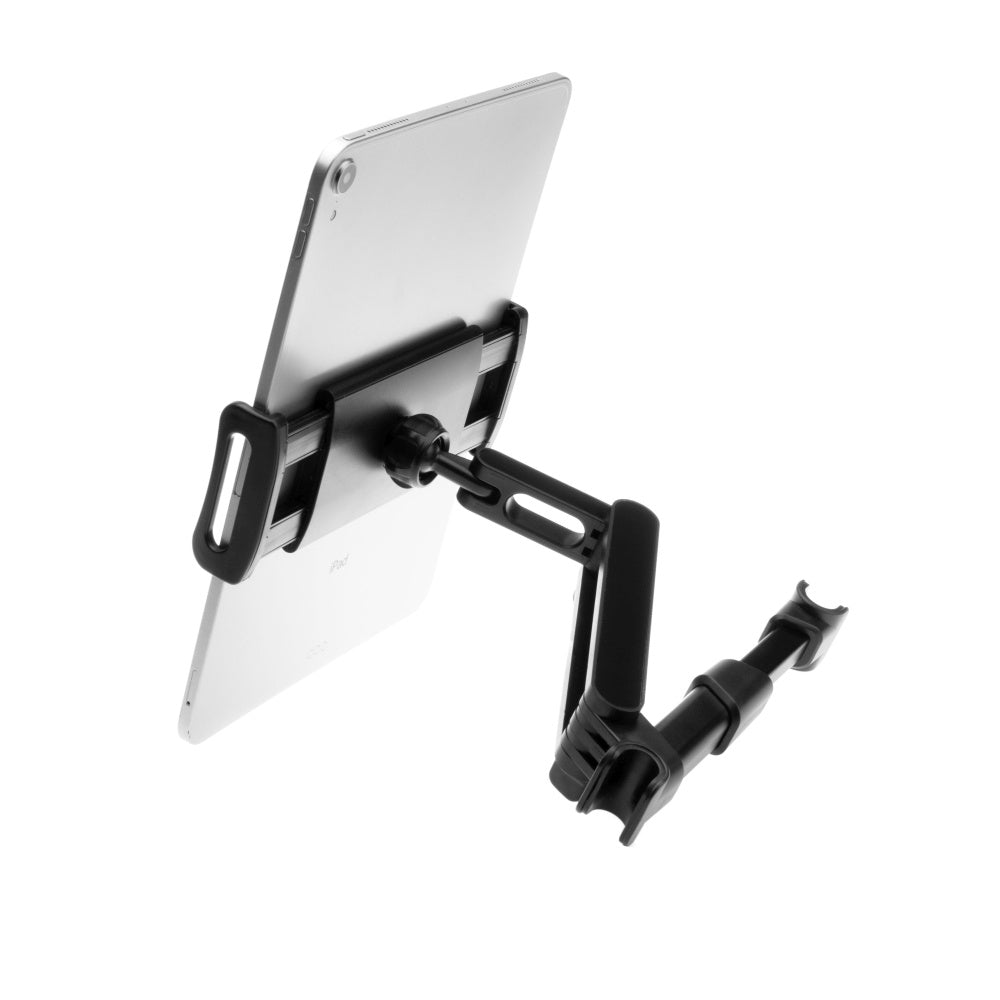 Fixed Tab Passenger 2 Headrest Car Holder, 7inch - 13inch, Black