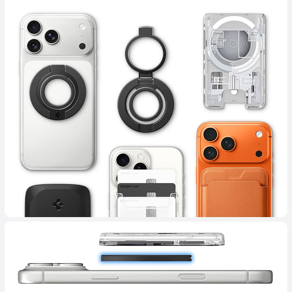 Spigen Dual Pop Mag S Ring Holder, Universal, Black AMP11735