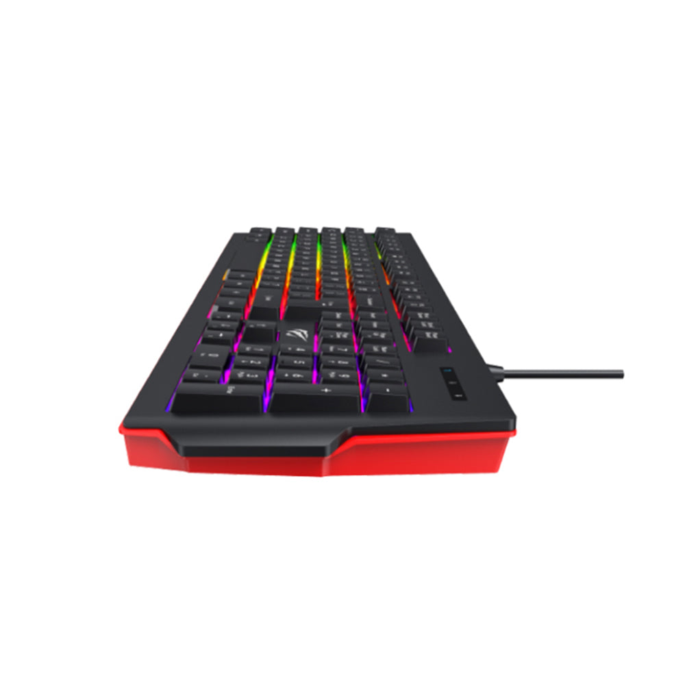 HAVIT KB866L Wired USB Gaming Keyboard, RGB, 1.4m, Black Red