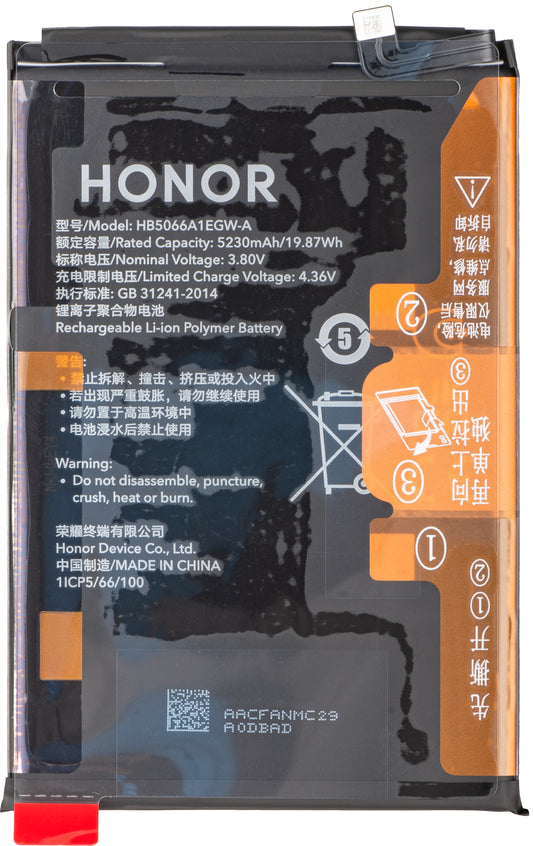 Honor X7a Battery, HB5066A1EGW-A, Service Pack 2402AACF