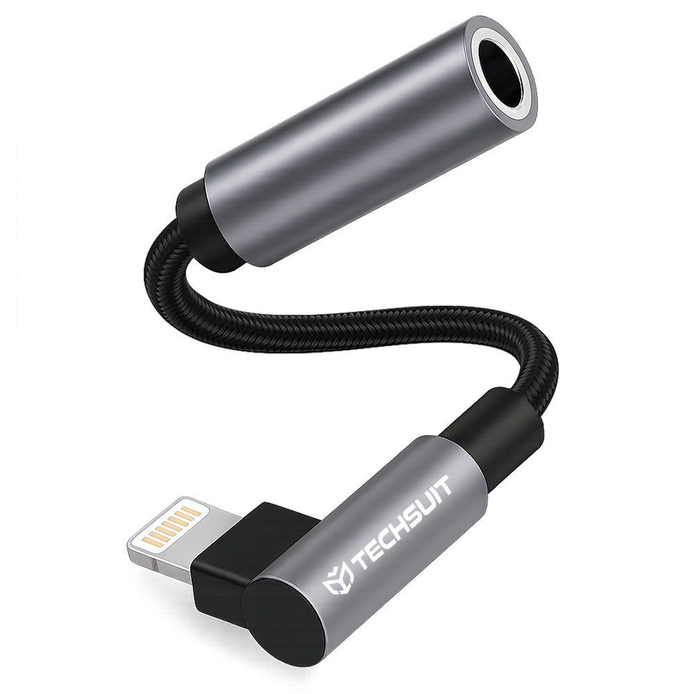 Lightning Audio Adapter - 3.5mm Techsuit AC6 MusicDox, Gray