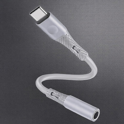 USB-C to 3.5mm Techsuit AC1 SoundFlex Audio Adapter, Gray